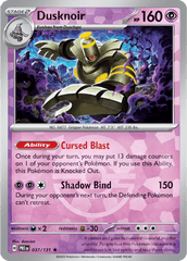 Dusknoir 37/131 Poké Ball Holo Rare