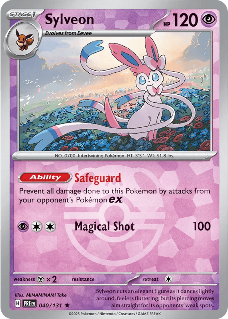 Sylveon 40/131 Reverse Rare - MissingNo.