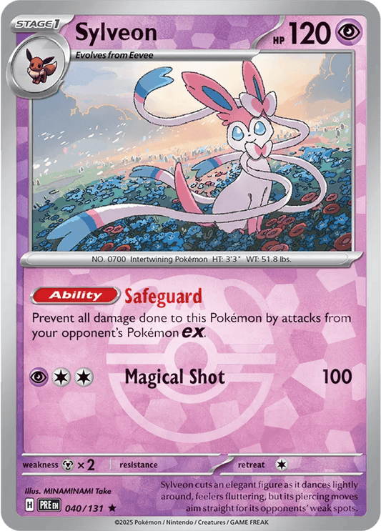 Sylveon 40/131 Reverse Rare - MissingNo.