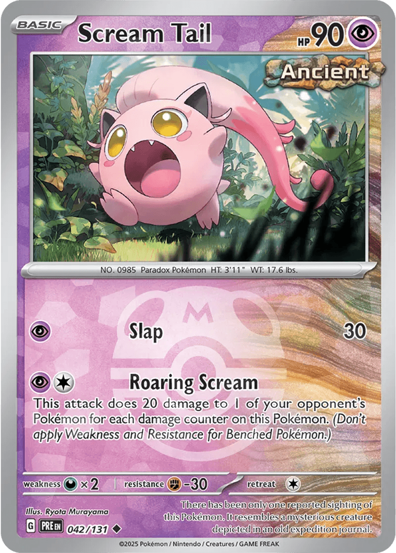 Scream Tail 42/131 Reverse Uncommon - MissingNo.