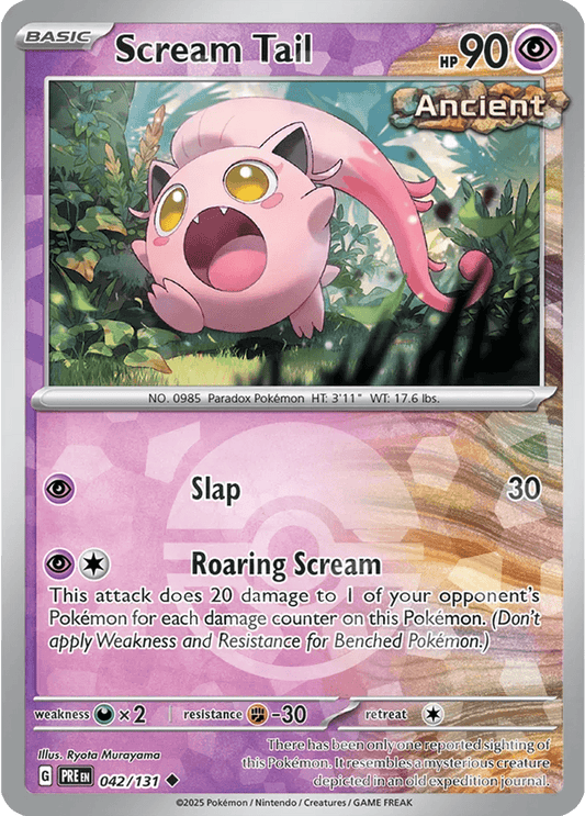 Scream Tail 42/131 Poké Ball Holo Uncommon - MissingNo.