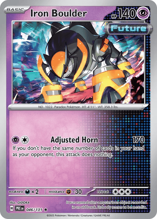 Iron Boulder 46/131 Holo Rare - MissingNo.