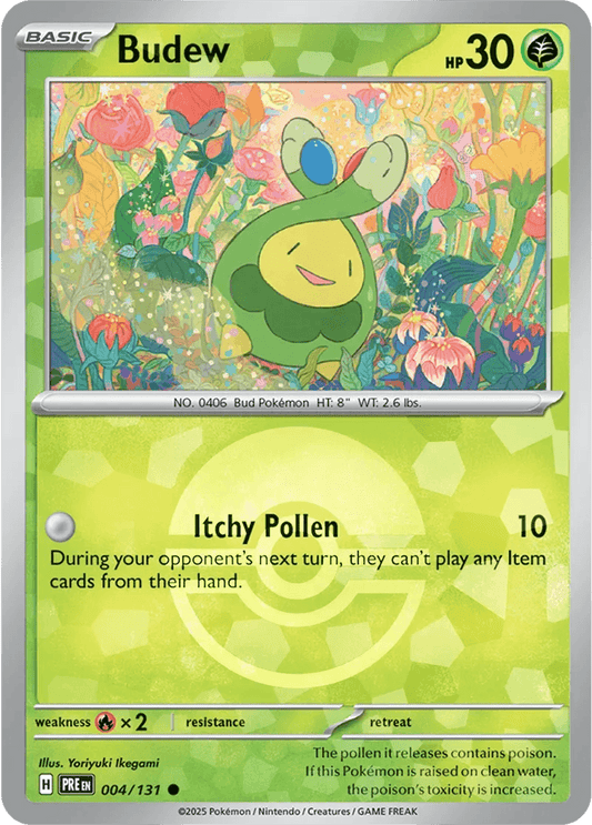 Budew 4/131 Poké Ball Holo Common - MissingNo.