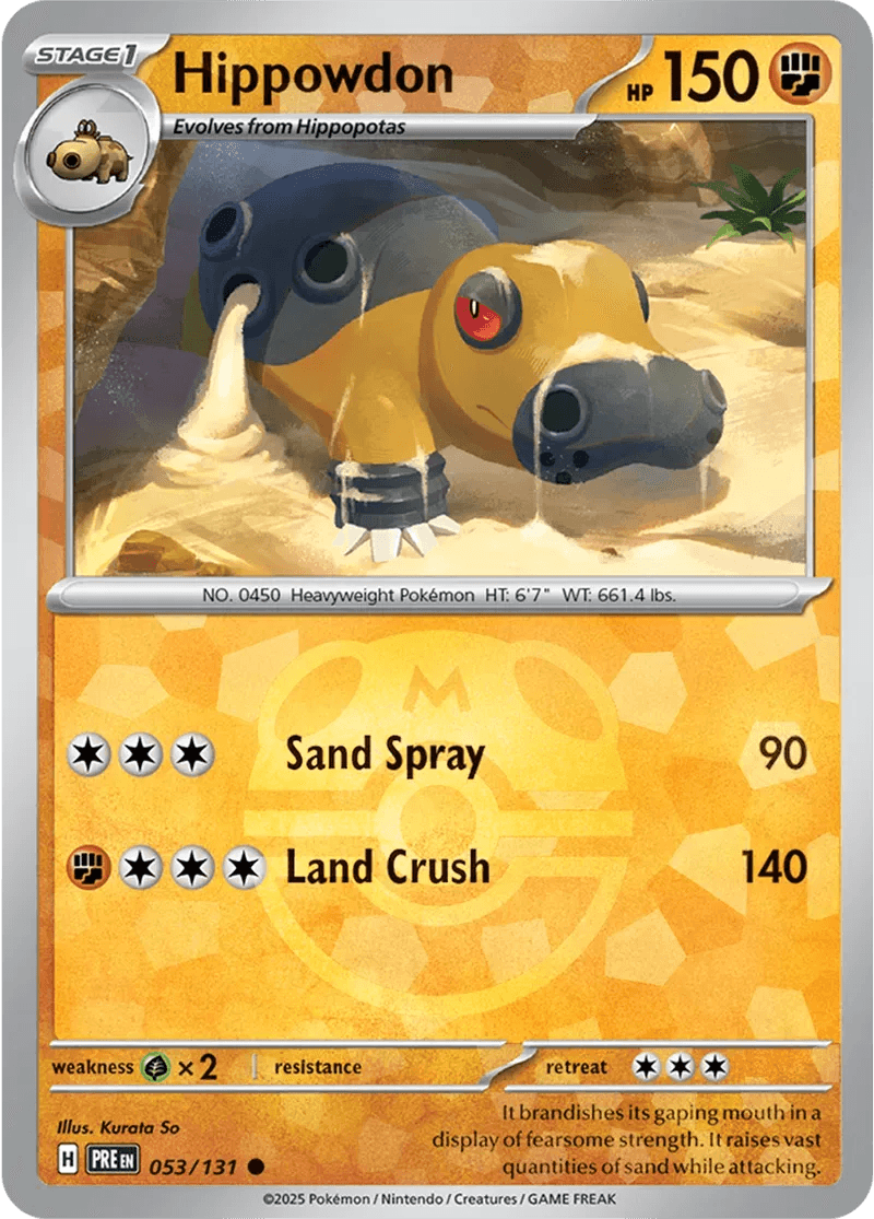 Hippowdon 53/131 Reverse Common - MissingNo.