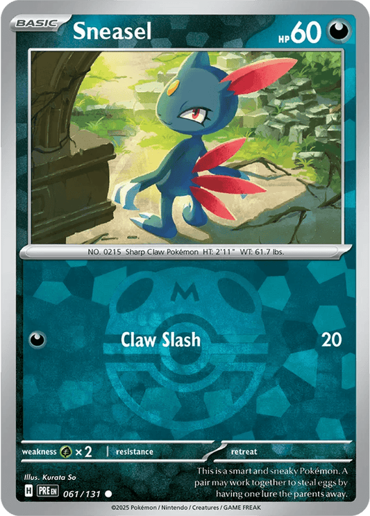 Sneasel 61/131 Reverse Common - MissingNo.