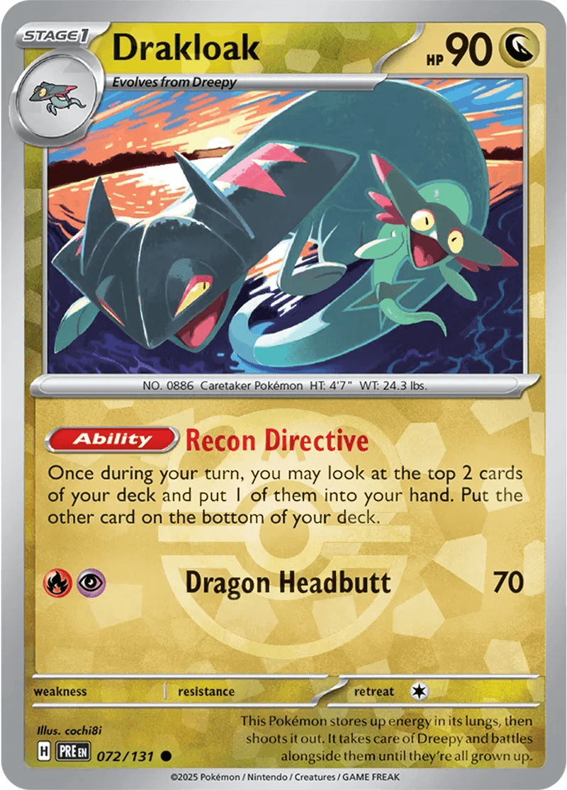 Drakloak 72/131 Reverse Common - MissingNo.
