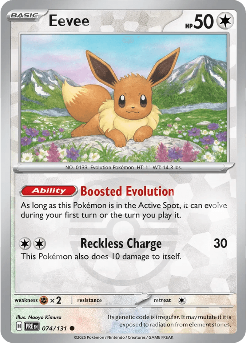 Eevee 74/131 Reverse Common - MissingNo.