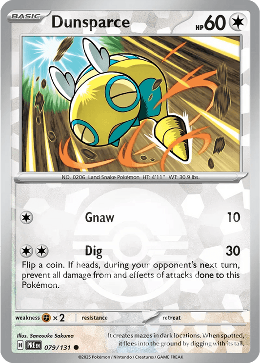 Dunsparce 79/131 Poké Ball Holo Common - MissingNo.