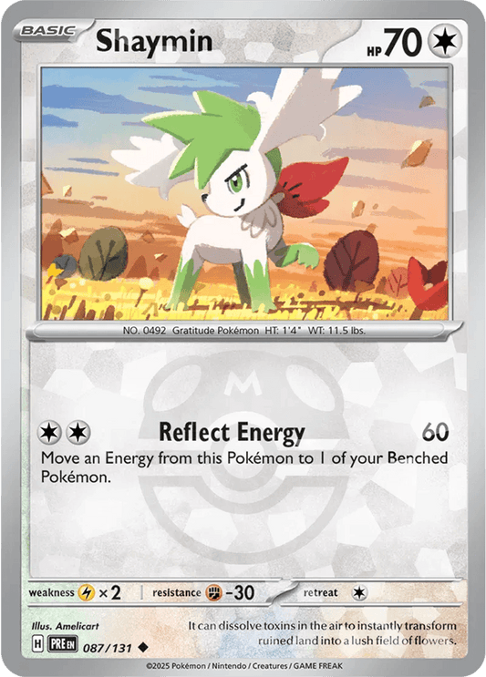 Shaymin 87/131 Reverse Uncommon - MissingNo.