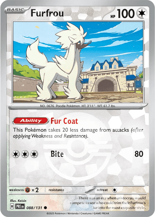 Furfrou 88/131 Poké Ball Holo Common - MissingNo.