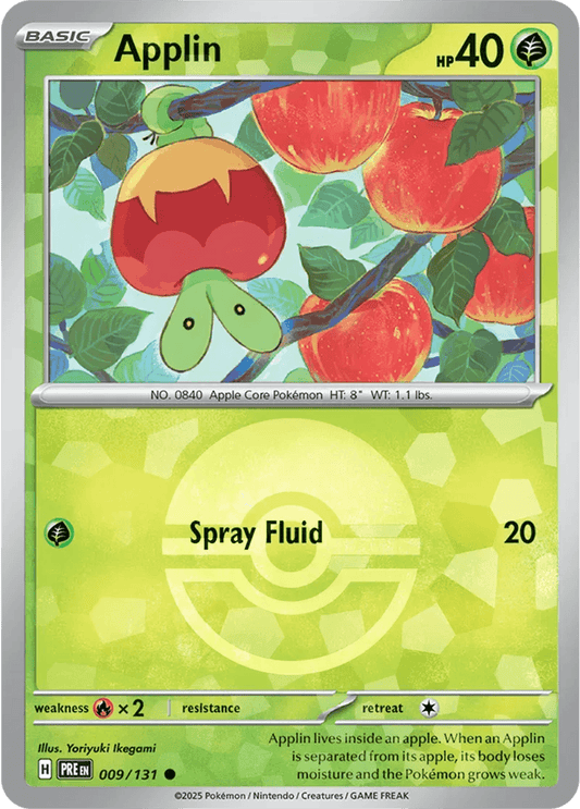 Applin 9/131 Poké Ball Holo Common - MissingNo.