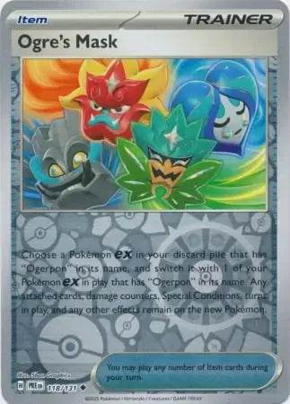 Ogre's Mask 118/131 Poké Ball Holo Uncommon - MissingNo.