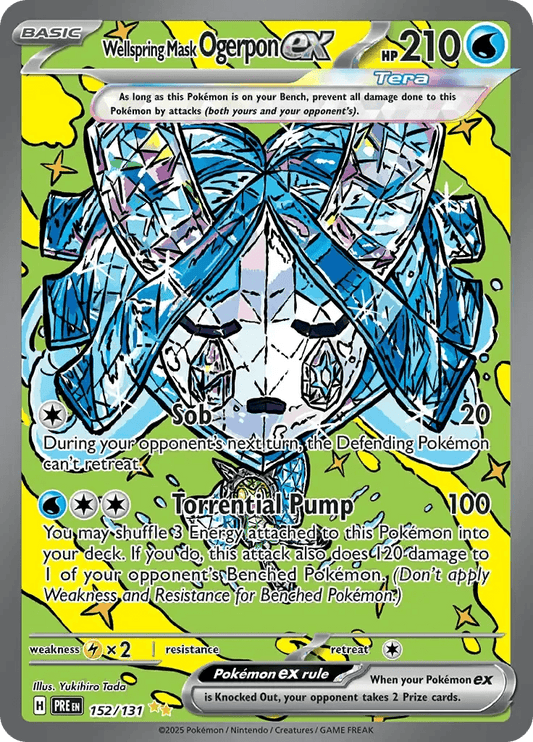 Wellspring Mask Ogerpon ex 152/131 Special Illustration Rare ex - MissingNo.