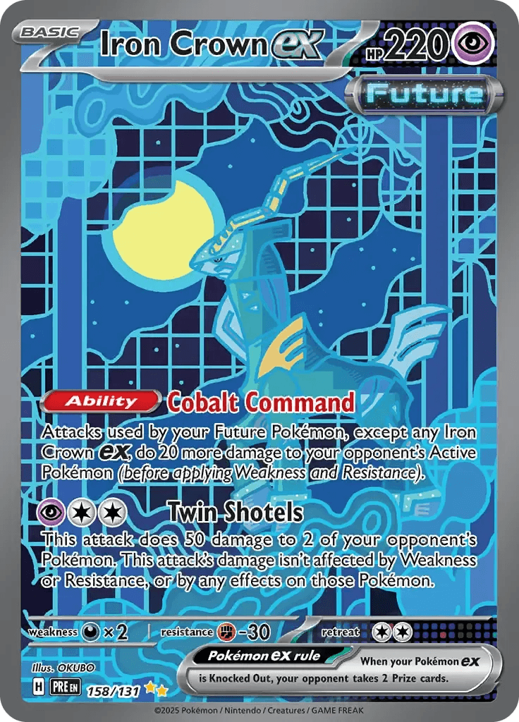 Iron Crown ex 158/131 Special Illustration Rare ex - MissingNo.