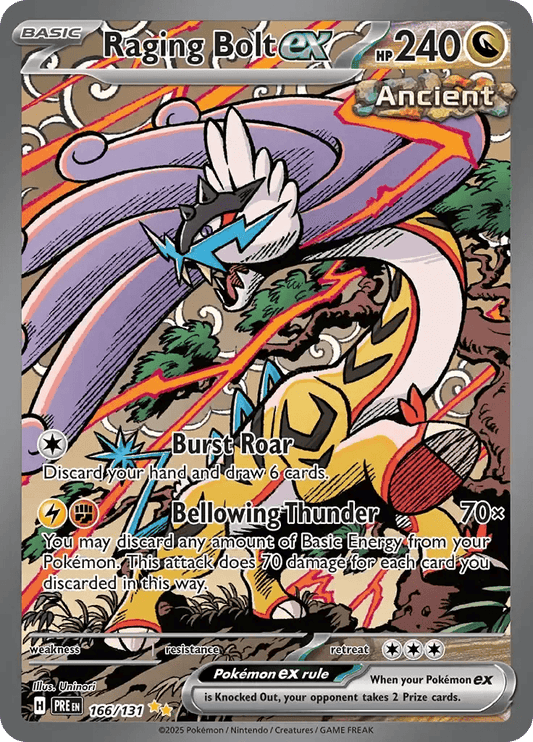Raging Bolt ex 166/131 Special Illustration Rare ex - MissingNo.