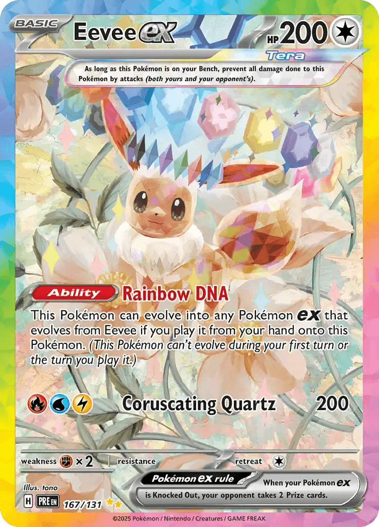 Eevee ex 167/131 Special Illustration Rare ex - MissingNo.