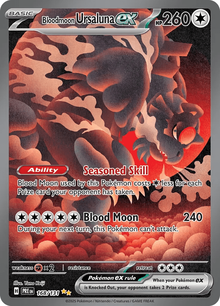 Bloodmoon Ursaluna ex 168/131 Special Illustration Rare ex - MissingNo.