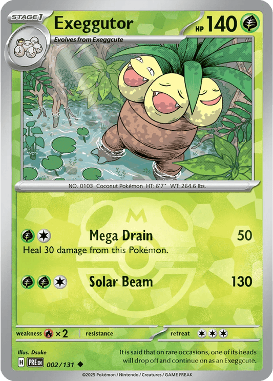 Exeggutor 2/131 Reverse Uncommon - MissingNo.