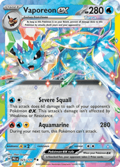 Vaporeon ex 23/131 Double Rare ex