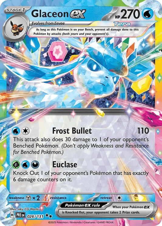 Glaceon ex 26/131 Double Rare ex - MissingNo.
