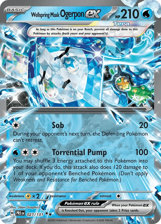 Wellspring Mask Ogerpon ex 27/131 Double Rare ex - MissingNo.