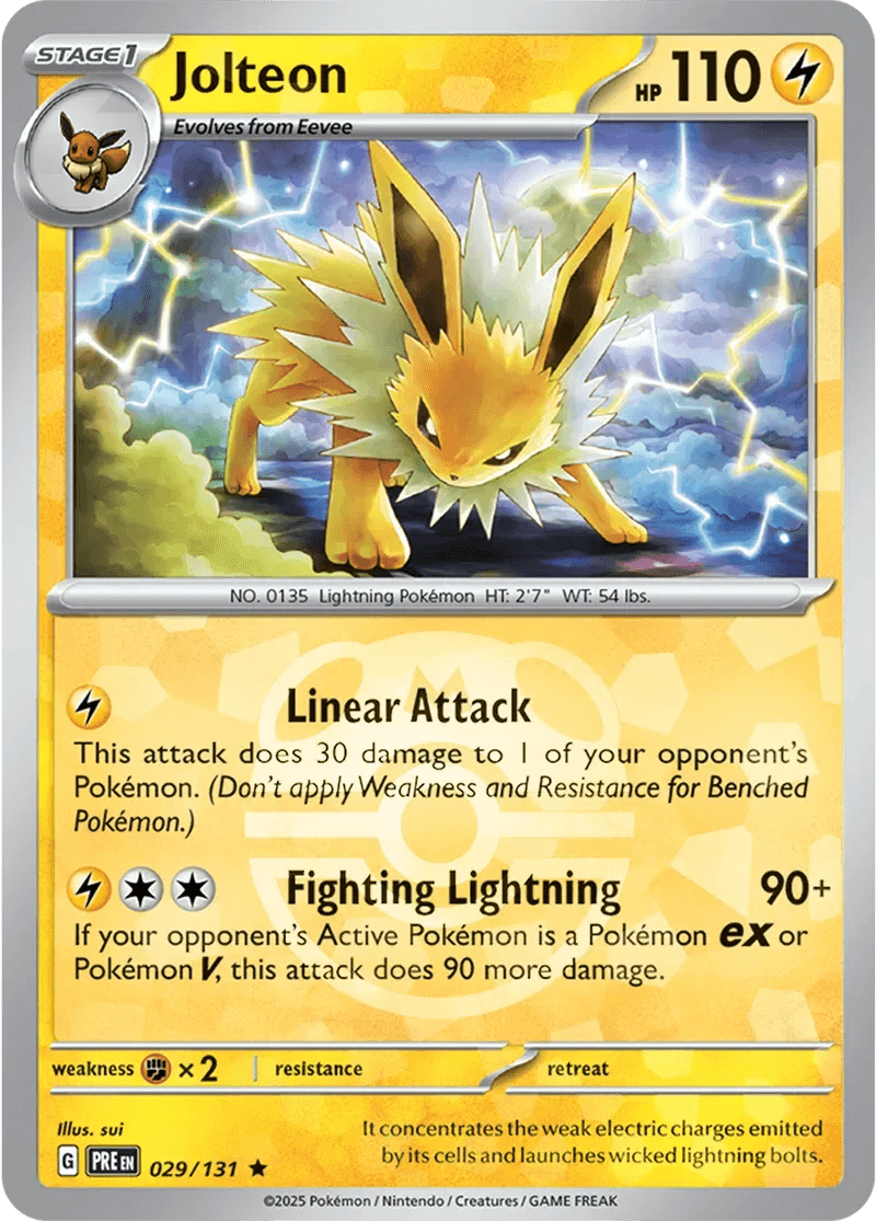 Jolteon 29/131 Reverse Rare - MissingNo.