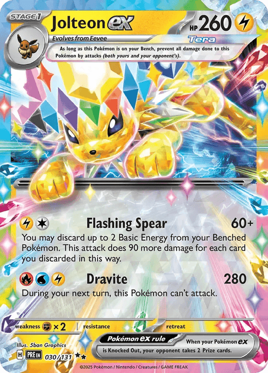 Jolteon ex 30/131 Double Rare ex - MissingNo.