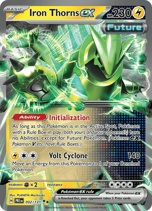 Iron Thorns ex 32/131 Double Rare ex - MissingNo.
