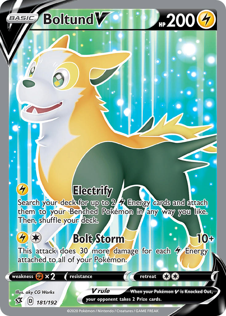 Boltund V 181/192 Holo Ultra Rare V - MissingNo.