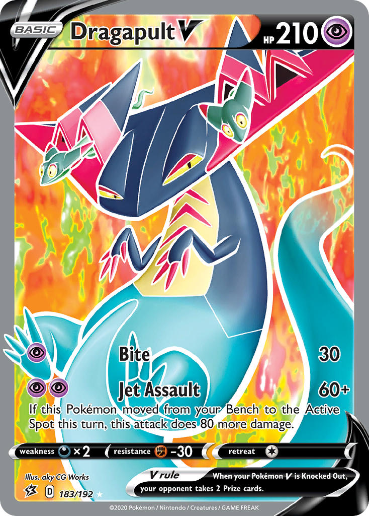 Dragapult V 183/192 Holo Ultra Rare V - MissingNo.