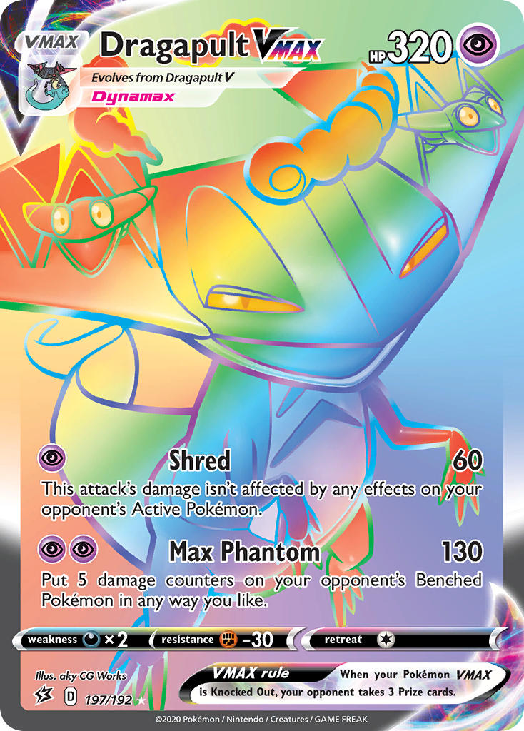 Dragapult VMAX 197/192 Rainbow Secret Rare VMAX - MissingNo.