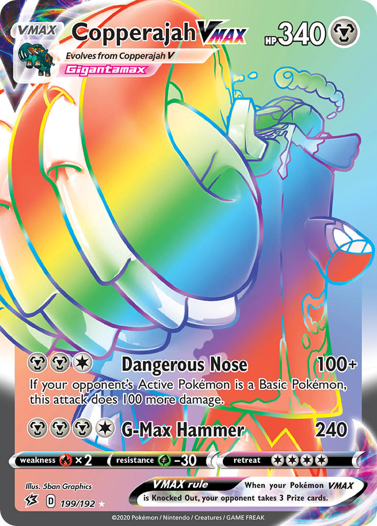 Copperajah VMAX 199/192 Rainbow Secret Rare VMAX - MissingNo.