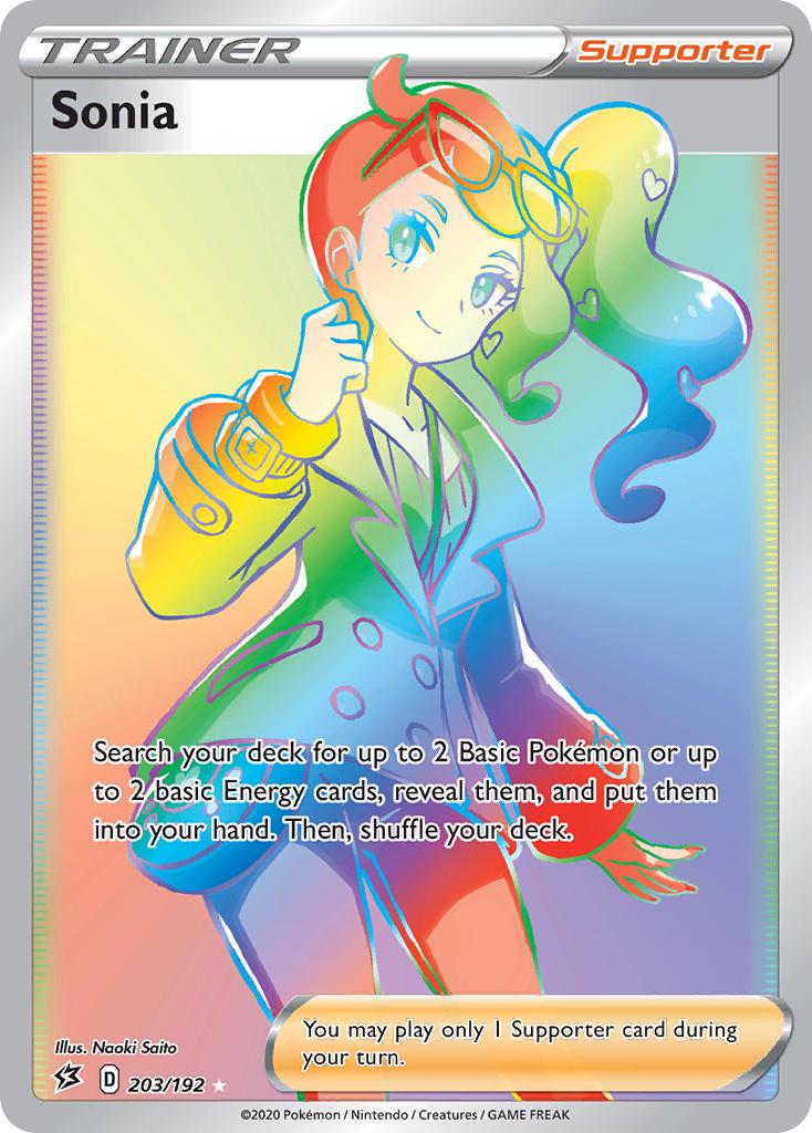 Sonia 203/192 Rainbow Secret Rare - MissingNo.