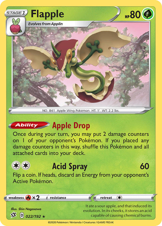 Flapple 022/192 Reverse Holo Pokémon League Promo - MissingNo.