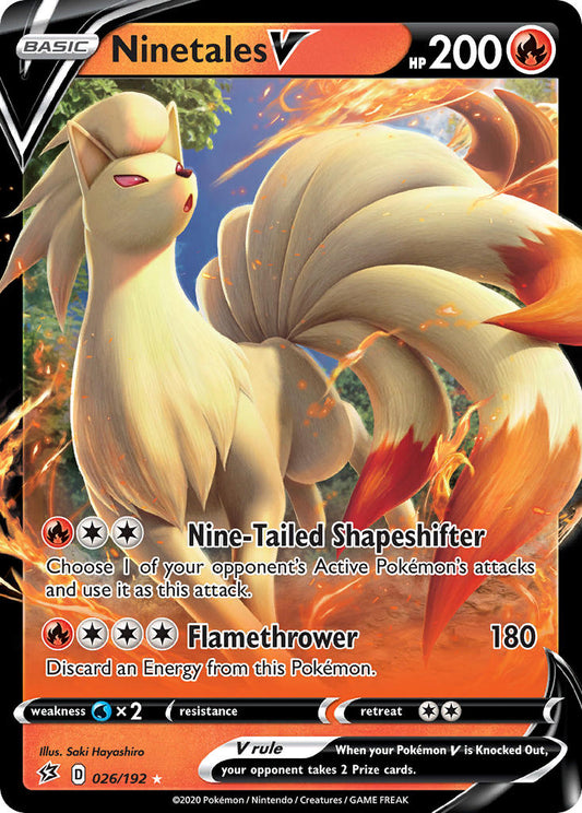 Ninetales V 026/192 Holo Rare V - MissingNo.