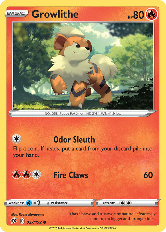 Growlithe 027/192 Reverse Common - MissingNo.