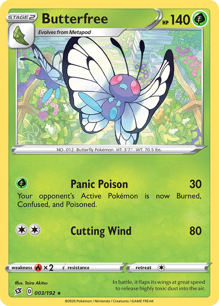 Butterfree 003/192 Reverse Rare - MissingNo.
