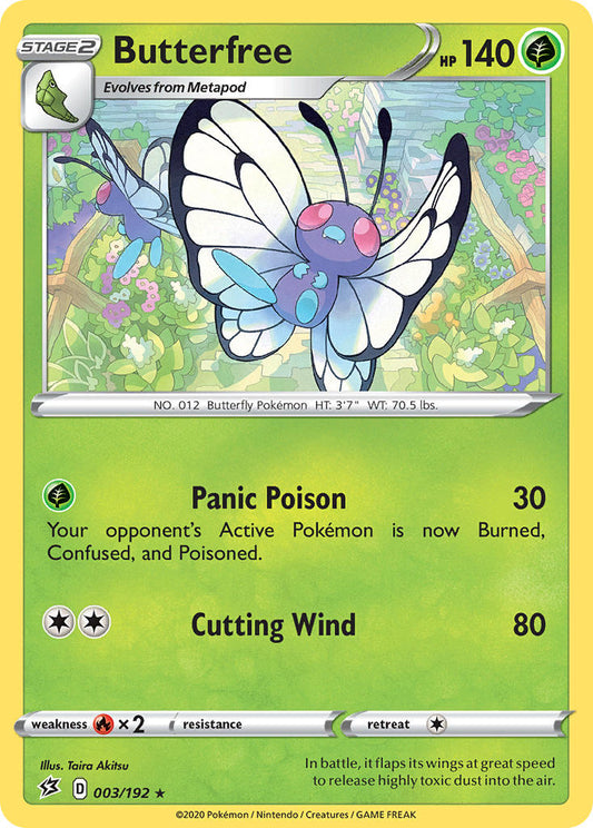 Butterfree 003/192 Reverse Rare - MissingNo.
