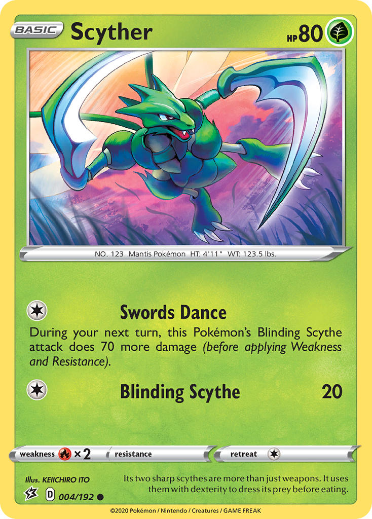 Scyther 004/192 Reverse Common - MissingNo.