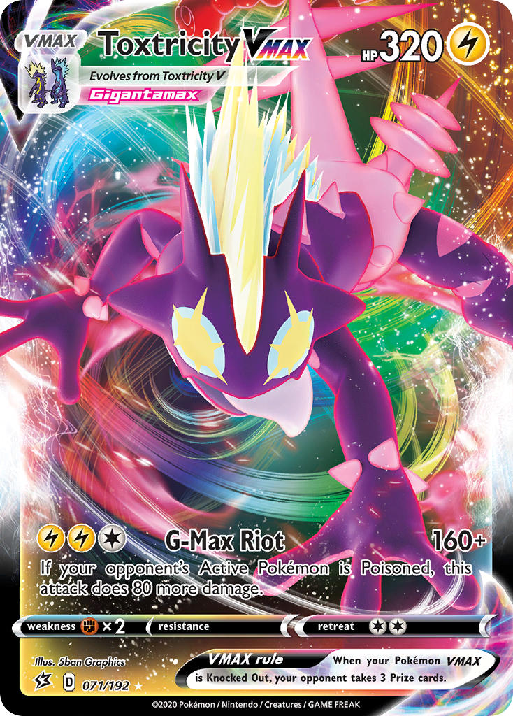 Toxtricity VMAX 071/192 Holo Rare VMAX - MissingNo.