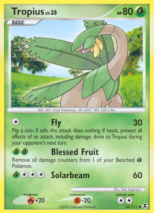 Tropius 52/111 Staff Prerelease Stamp Promo - MissingNo.