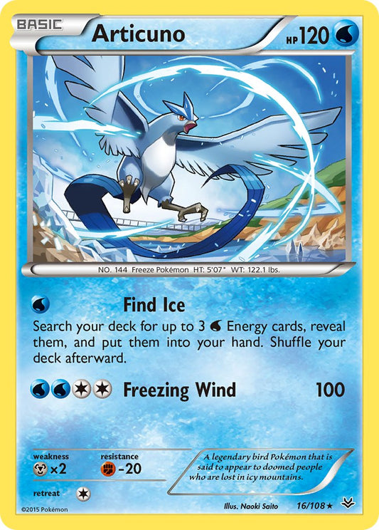 Articuno 16/108 Reverse Rare - MissingNo.