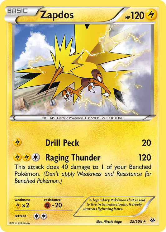 Zapdos 23/108 Reverse Rare - MissingNo.