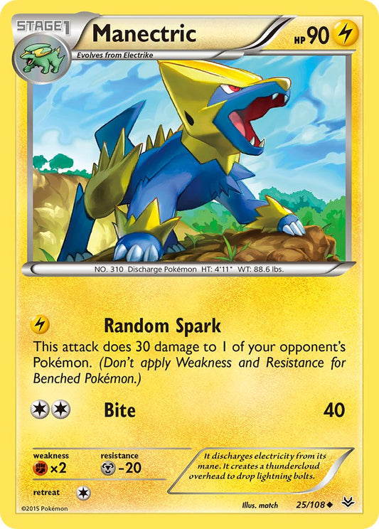 Manectric 25/108 Reverse Uncommon - MissingNo.