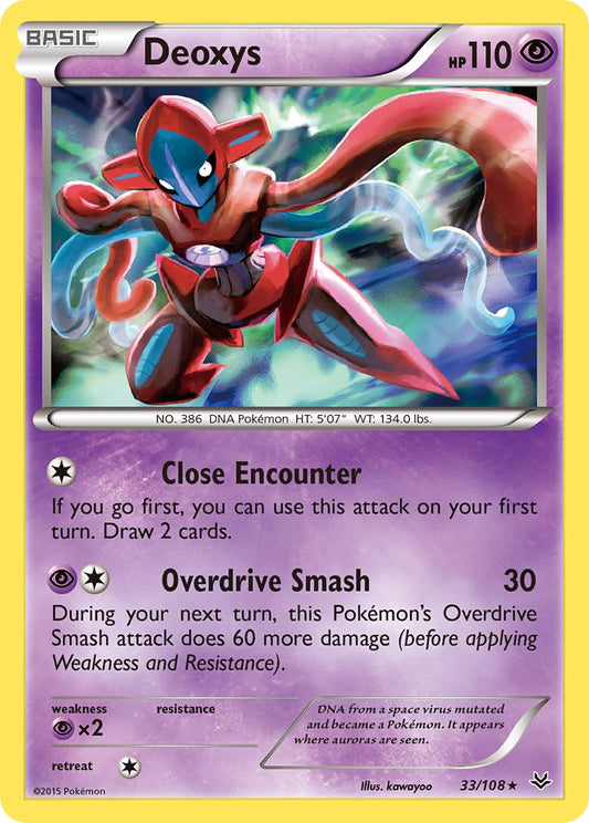 Deoxys 33/108 Reverse Rare - MissingNo.