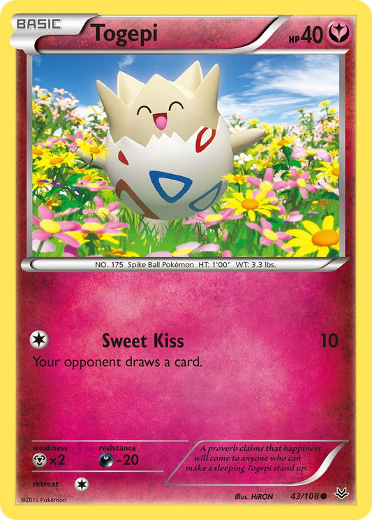 Togepi 43/108 Reverse Common - MissingNo.