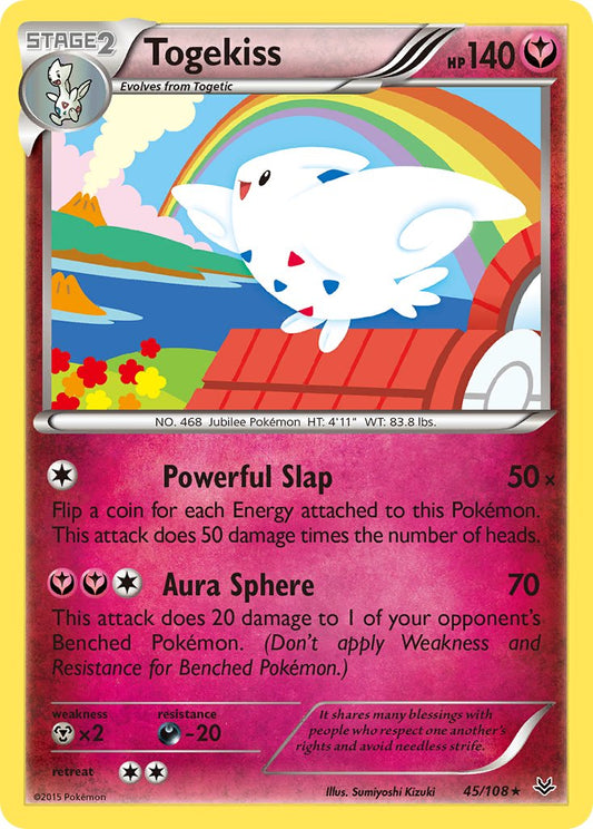 Togekiss 45/108 Reverse Rare - MissingNo.