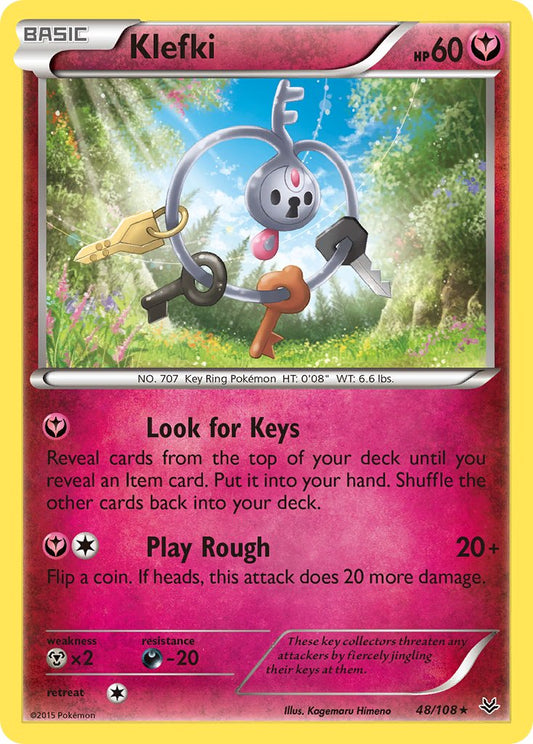 Klefki 48/108 Reverse Rare - MissingNo.