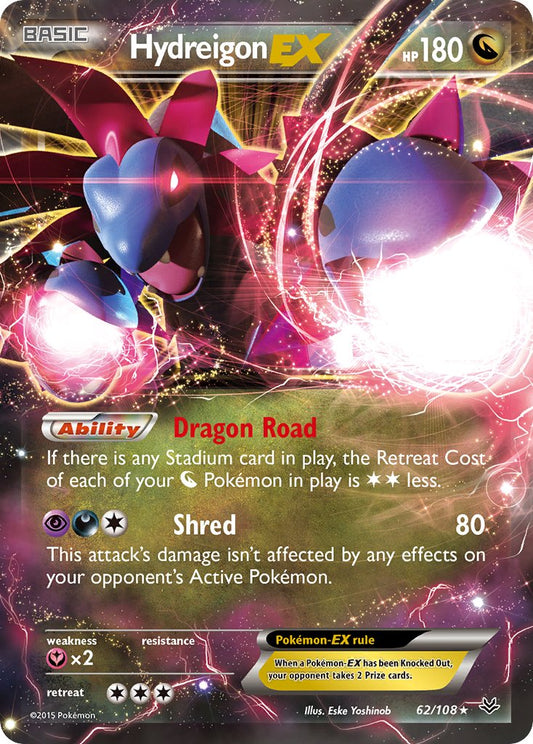 Hydreigon EX 62/108 Holo Rare EX - MissingNo.