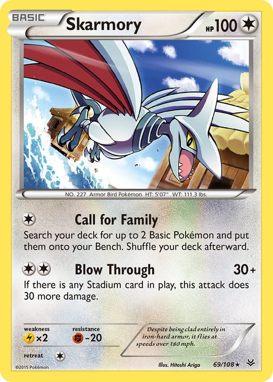 Skarmory 69/108 Reverse Rare - MissingNo.